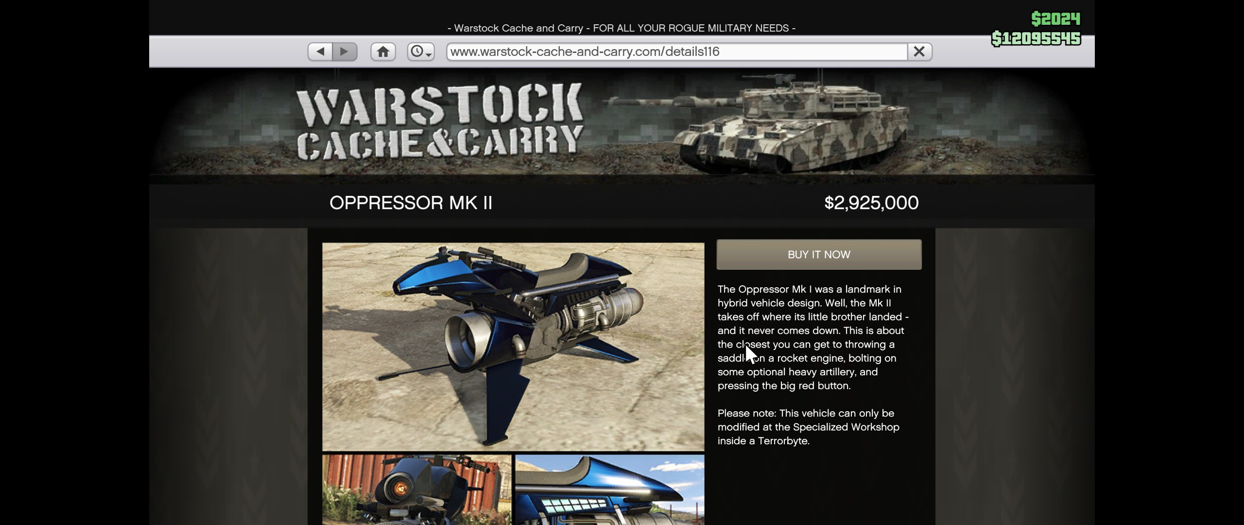 The Oppressor Mk II, a highly versatile flying bike for efficient grinding in GTA 5 Online