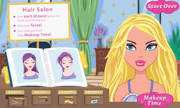 My Scene Shopping Spree game interface