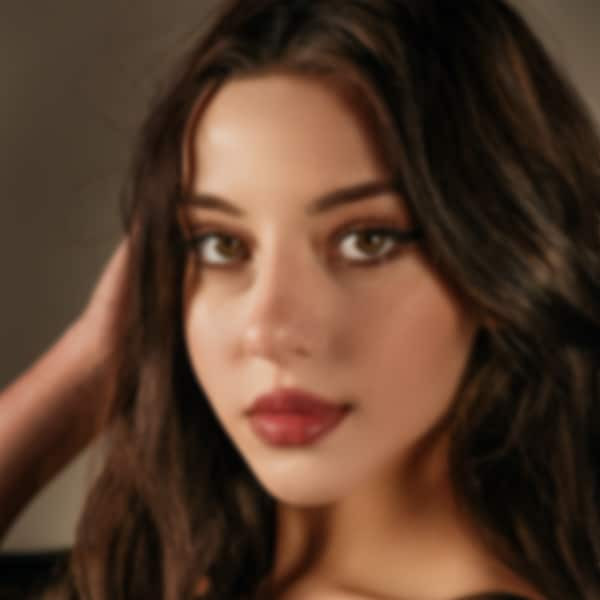 Example of a portrait before AI enhancement, showing imperfections and lack of sharpness