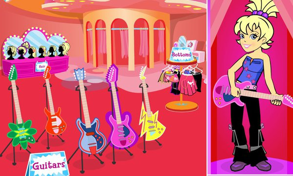 Polly Rockstar Makeover Game
